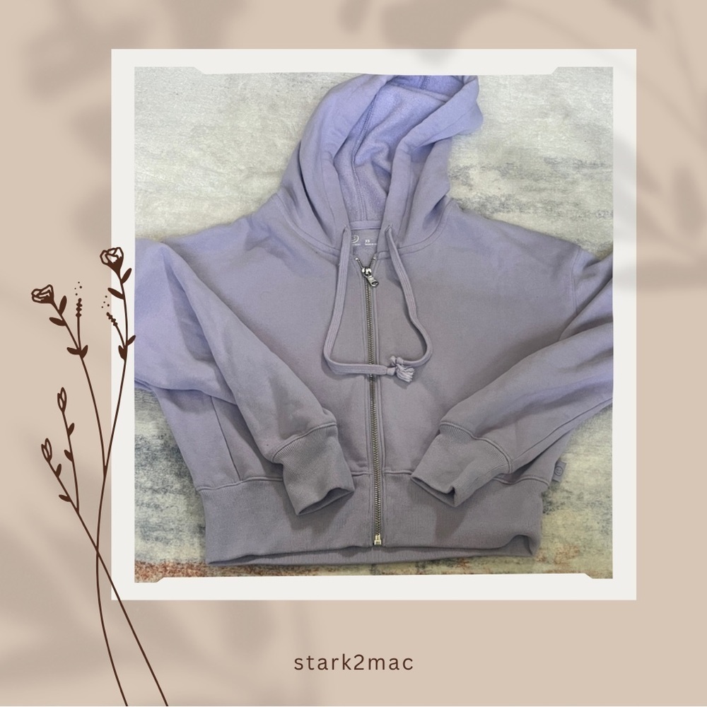 (161)Gilly Hicks Light purple Fleece Hoodie